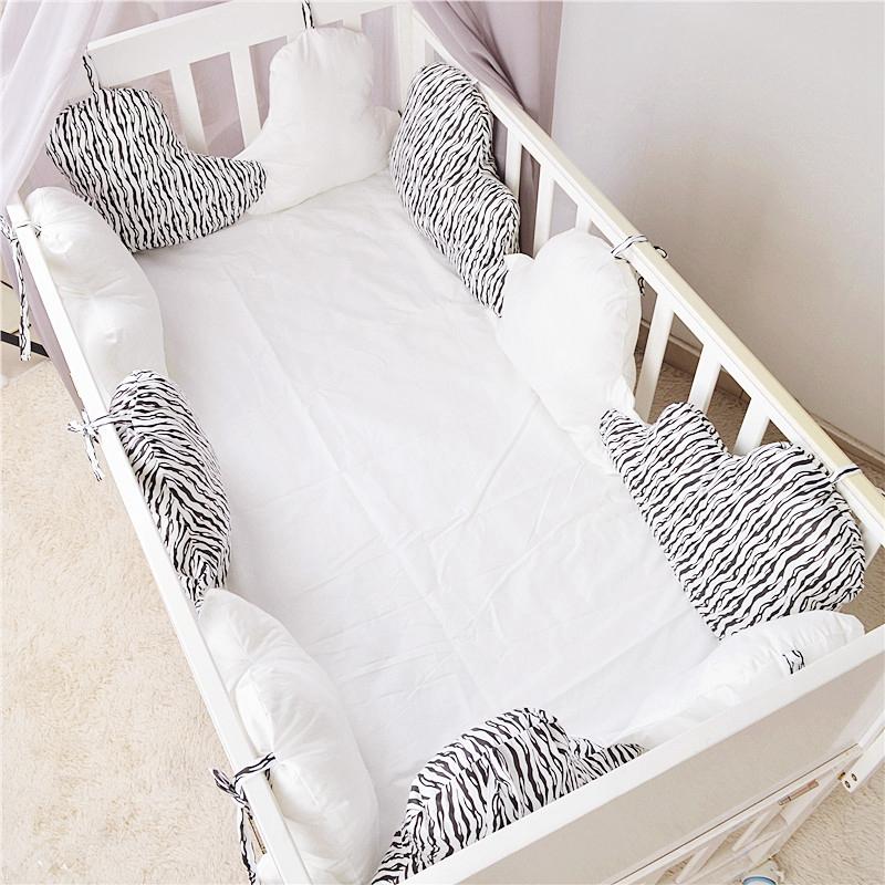 

Bedding Sets 10pcs Baby Bed Bumper For Born Crib Protector Soft Cushion Cot Around Pad Safe Fence Kids Room Decoration