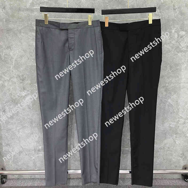

Tb Thom Suit Pants Spring Autunm Fashion Wholesale Trousers Classic Plain Weave Suiting Solid, Black