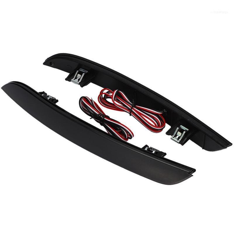 

Other Lighting System 2Pcs LED Rear Bumper Marker Break Stop Light Lamp For 5 Series 5GT F10 F11 F18 Black Lens1