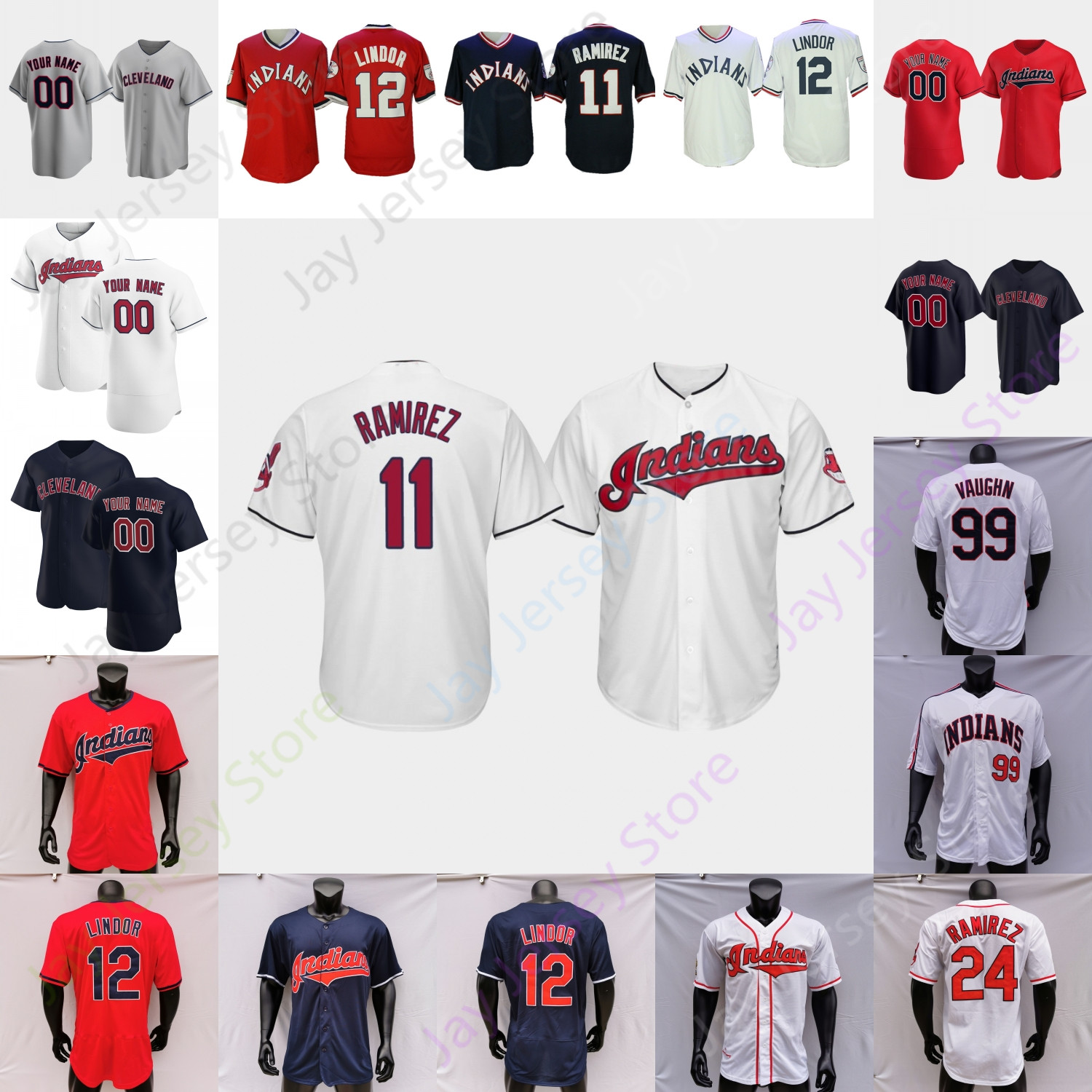

Cleveland Jersey Jose Ramirez Amed Rosario Eddie Rosario Franmil Reyes Oscar Mercado Logan Allen Shane Bieber Zach Plesac Triston McKenzie N, Blue;black