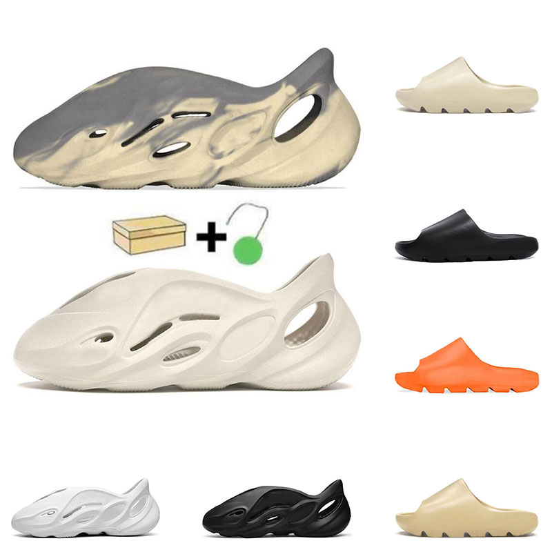 

Kanye west shoes Foam Runner Mens Sandals Moon Grey Bone Desert Sand Resin Earth Brown Ararat Triple Black Enflame Orange Womens Slide 36-45, 11