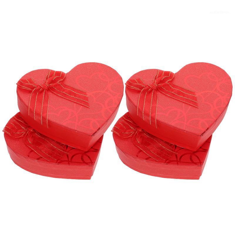 

Gift Wrap 4 Pcs Heart Shape Storage Boxes Valentine's Day Chocolate