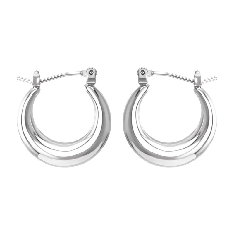

Yoursfs Fashion Jewelry 18K Gold Plated U-shaped Earrings Women Birthday Gift, Golden;silver