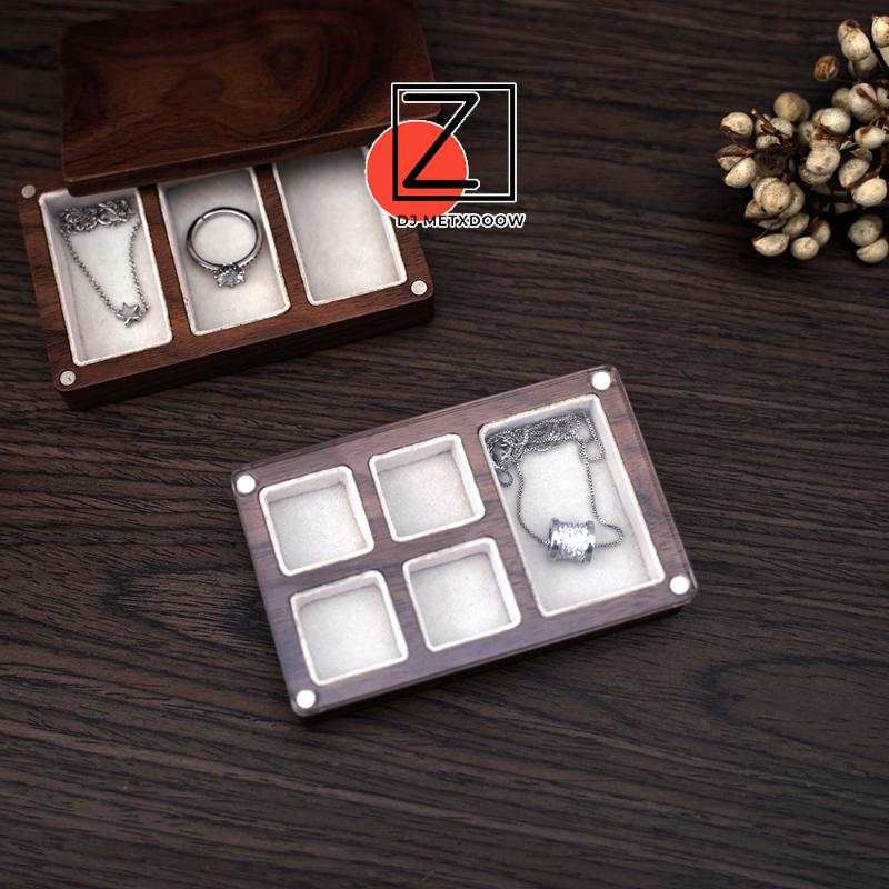 

Jewelry Pouches, Bags Wood Ring Box Earrings Necklace Bracelet Display Storage Organizer Packaging Gift Mystery, Pink;blue