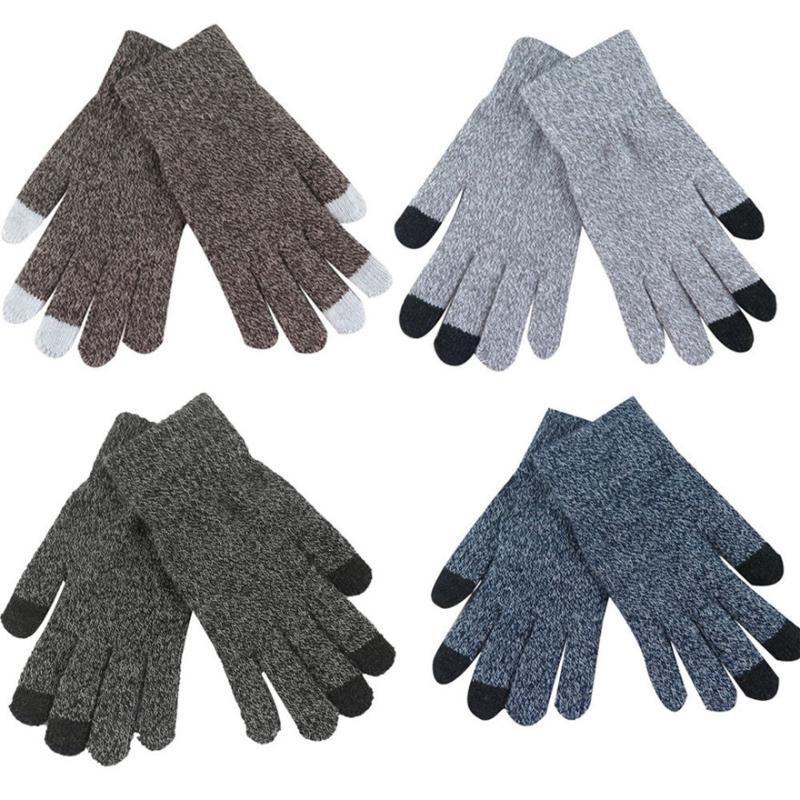

Fingerless Gloves Women Men Multi-function Knitted Touch Screen Winter Soft Warm Mitten #1123 A1#