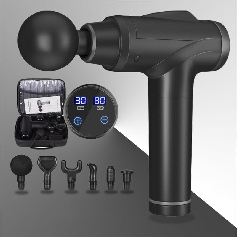 

Massage Gun High Frequency Electric Deep Tissue Muscle Massager LCD Display Fascia Home Fitness Equipment Pain Relief