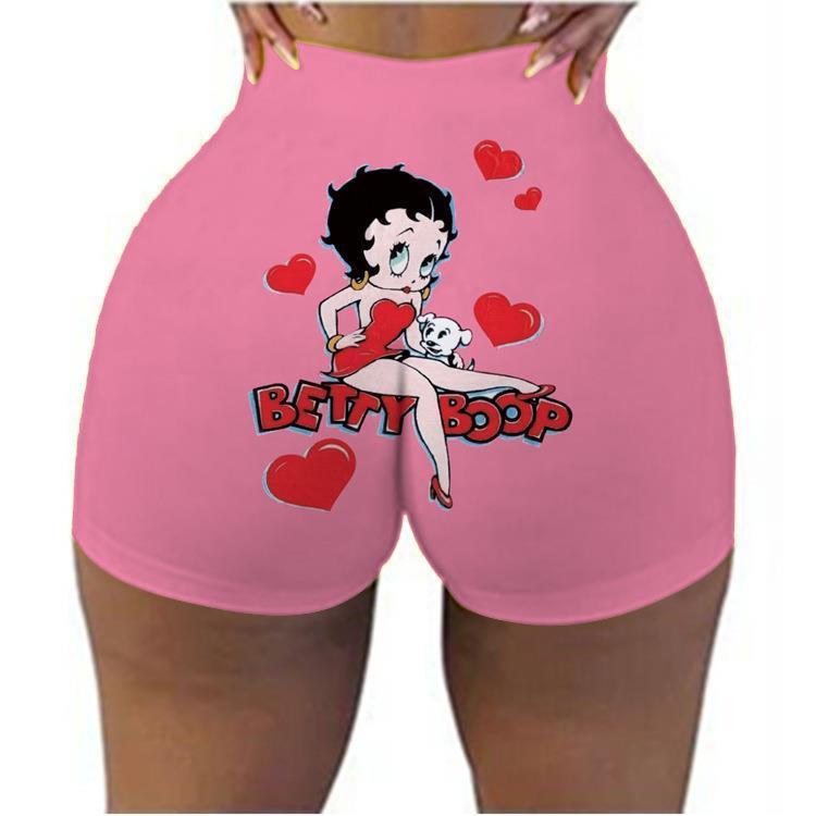 

summer slim womens short high waist letter regular printed hip hop outdoor gym fitness workout pant, White;black