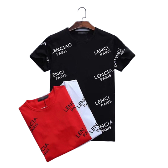 

Luxurys Designers Fashion mens dress t shirt a summer Shorts sleeve top European American printing high quality man women 100%cotton Casual clothes large size -3XL#11, Red