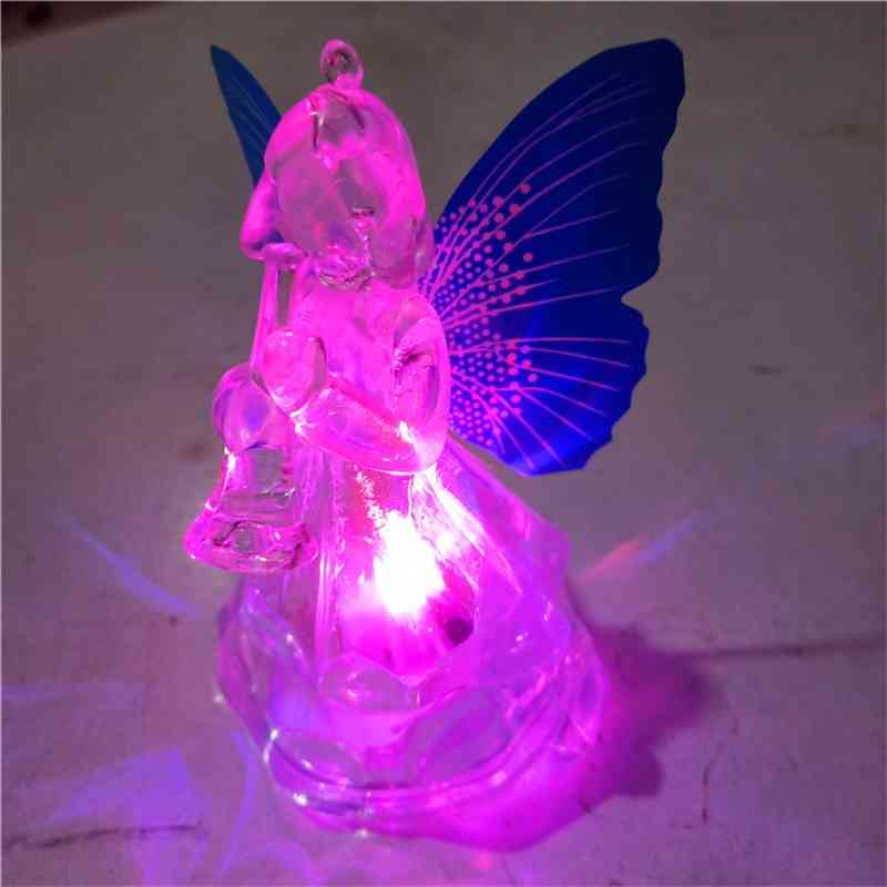 

Colorful acrylic Angel night Christmas light angel 4 wedding Valentine's Day gifts