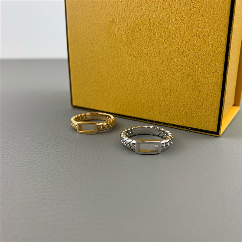 

Designer Rings Classic Designer Jewelry Fashion F Gold And Silver Engagement Rings For Women High Quality Love Rings220E