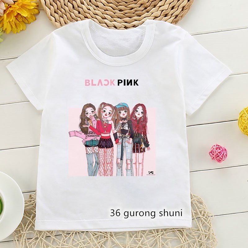 

Fashion Girls t-shirt Blackpink Printed Girls Clothes, T9931