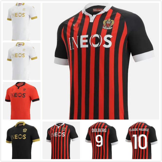 

2021 2022 OGC Nice Soccer Jerseys DOLBERG 21/221 ATAL LEES MELOU CYPRIEN Football Shirt RONY LOPES CLAUDE MAURICE Nice Jersey thailand, Black