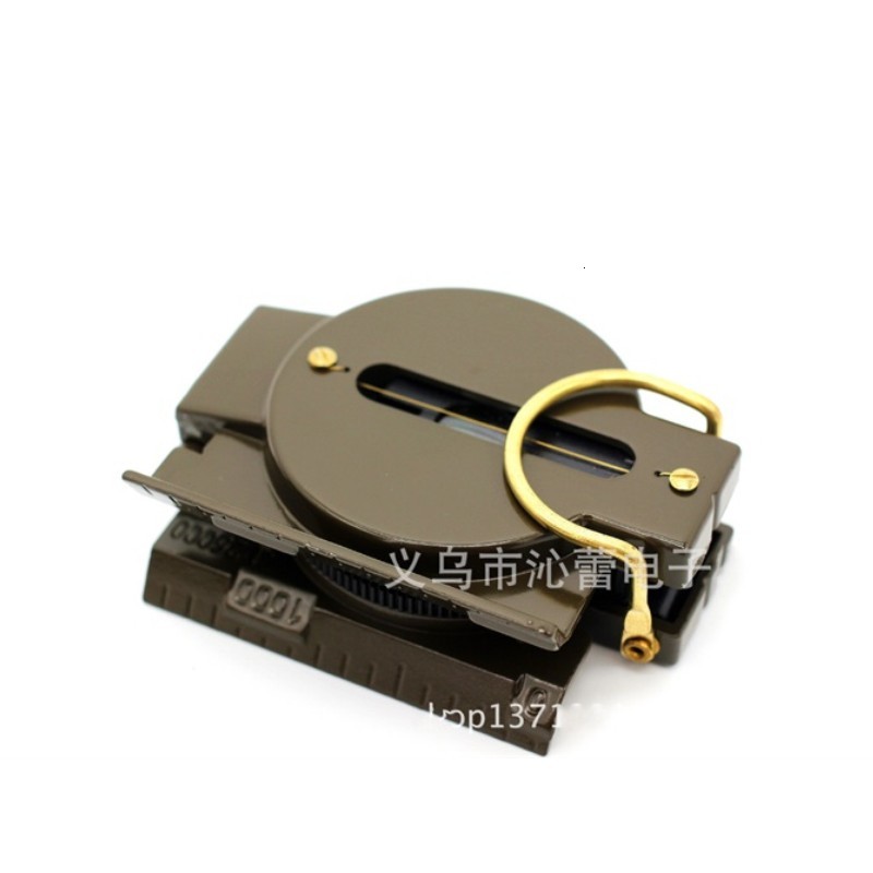 

Round Outdoor Rientation Tool Plastics Shell Golds Plated Compasses Numeral Compass Portables Multi Function Army Green 4 9ql L2