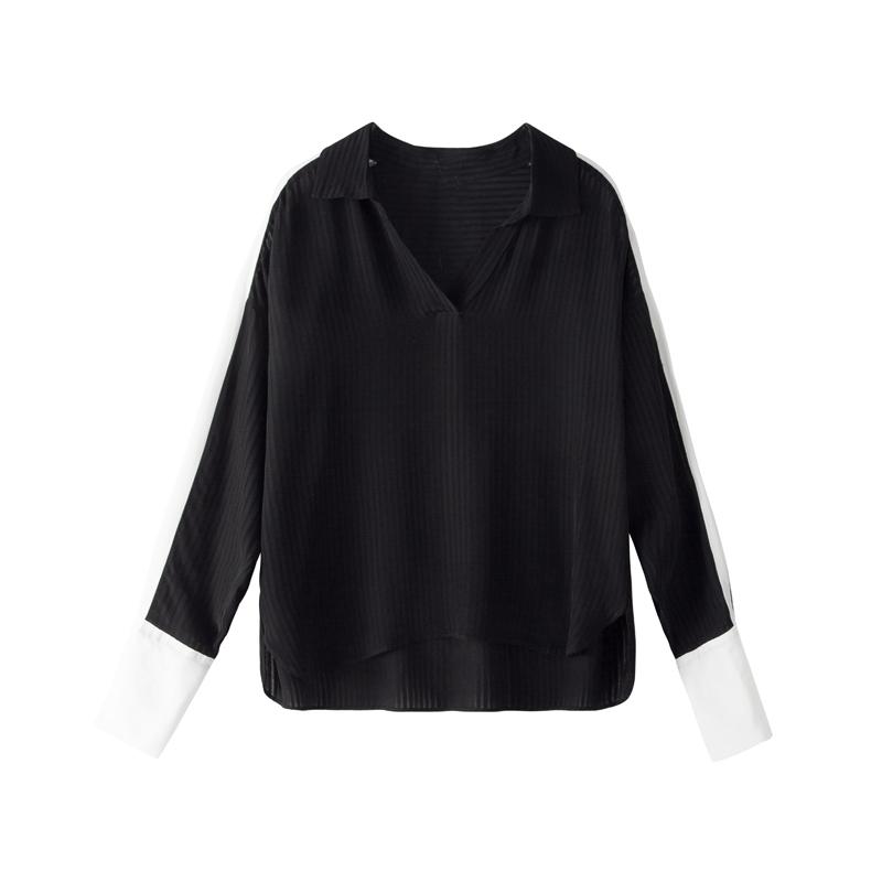 

Women's Blouses & Shirts Splicing Sashes Womens Tops And Office Blouse Korean Fashion Clothing Blusas Shirt Ropa Mujer Plus Size Camisas, White