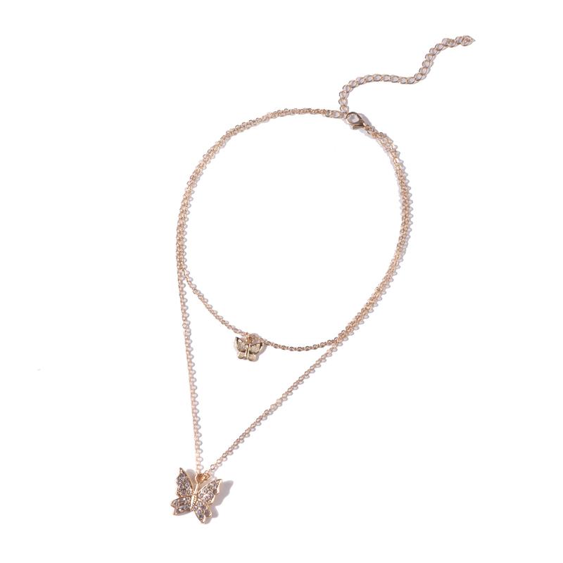 

Pendant Necklaces SANSHOOR Trendy Multi-Layers Butterfly Necklace Crystal Fashion Women Pendants Sets Jewelry 2021 DesignZW-1187NL11