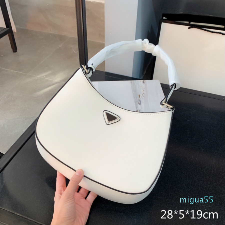 

Women Hobos Luxury Handbags Purses Fashion Single Shoulder Bag Designers Handbag Small Size Lady Baguettes Underarm triangle with letters, Black(l*g*)