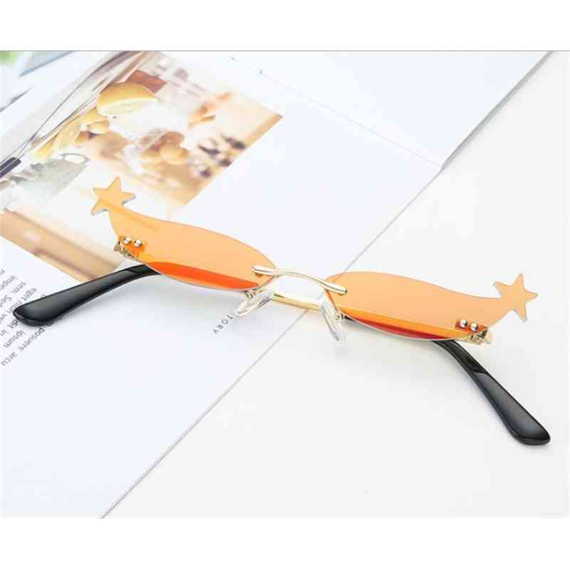 

Star Sunglass 2021 Fashion Eyewear Luxury Trending Thin Sunglass Streetwear Women Men Random Wave Sunglass S9025BLP7FX