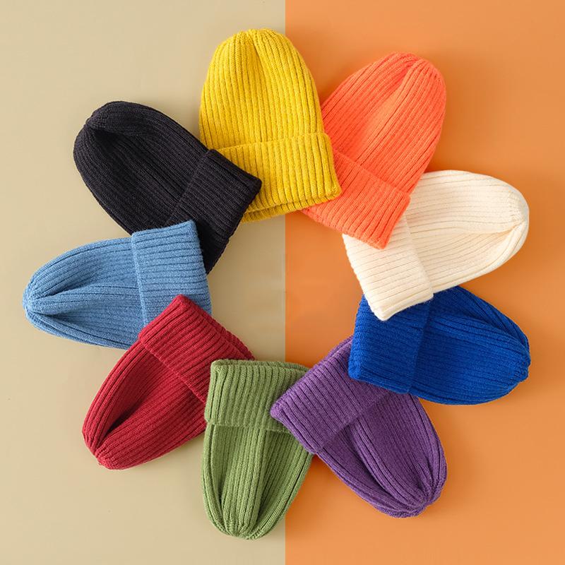 

Beanies Women's Hat Fashion Elastic Kniting Hats HIP HOP Soft Warm Solid Adult Child Windproof Winter Casual Skullies Bonnet Cap