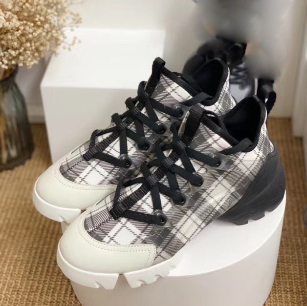 

Black Leather sole Platform Sneakers Fashion shoe Luxury Women Grosgrain Ribbon Retro Designer Connect Trainers Runner Printing Lace Casual Shoes