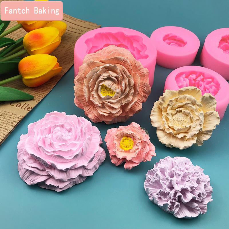 

Baking Moulds 3D Big Flower Silicone Form For Fondant Jelly Chocolate Mother's Day Theme Carnation Mold Cake Decoration Tool