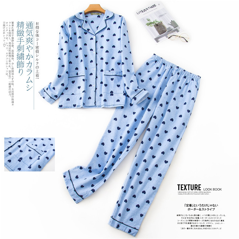 

2021Pyjamas Womens 100% Cotton 2-piece Pajamas Long Sleeve Trousers Sleepwear Autumn Winter Pijama Female Print Cartoon Home Wear, Black;red