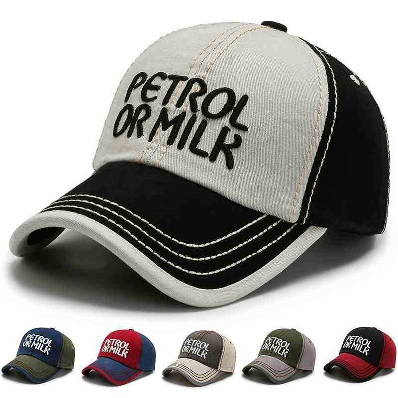 

Spring and autumn men's Embroidered Baseball Cap Korean versatile couple cap outdoor two color sun protection curved edge student fashion, Beige with black