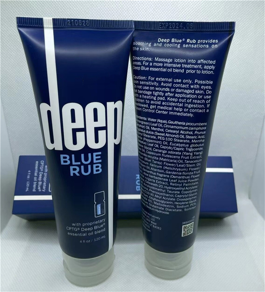 

Deep Blue Rub Cream 120ml After Exercise Muscle Massage Pain Relief Lotion 4oz Soothing Cooling Essential Oil Blend Skin Care Treatment