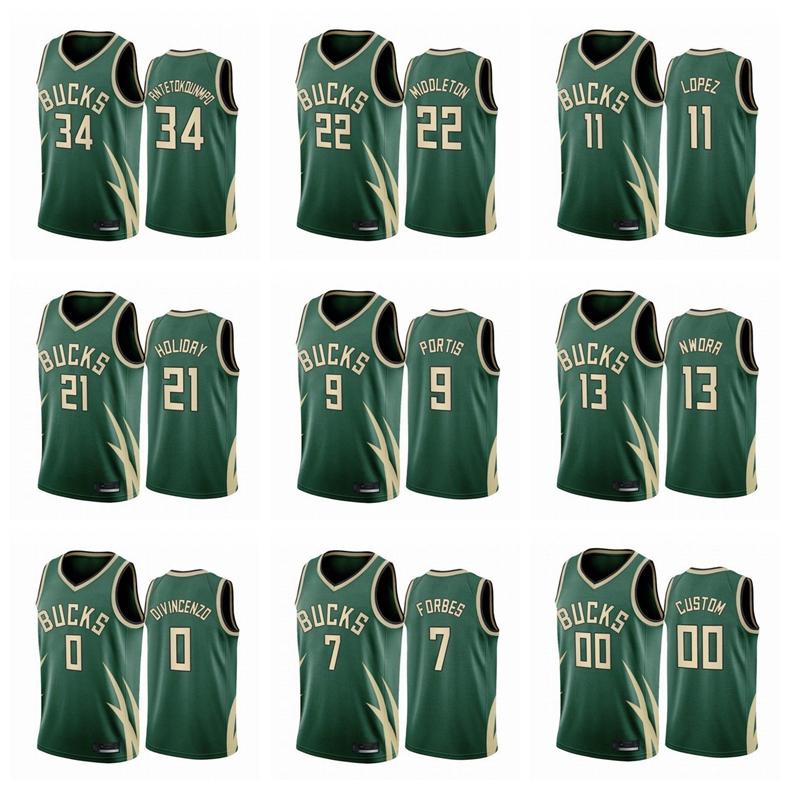 

Basketball Jerseys Milwaukee Bucks Giannis Antetokounmpo Khris Middleton Jrue Holiday Donte Divincenzo Brook Lopez Any player pressi, Black;red