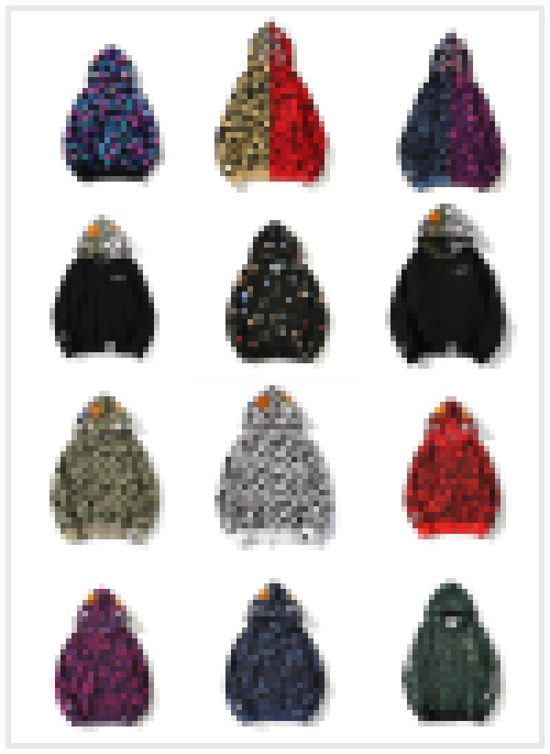 

Men's Sweats Bathing Ape Shark Jaw Camo Full Zipper Hoodie Coat Jacket, Black