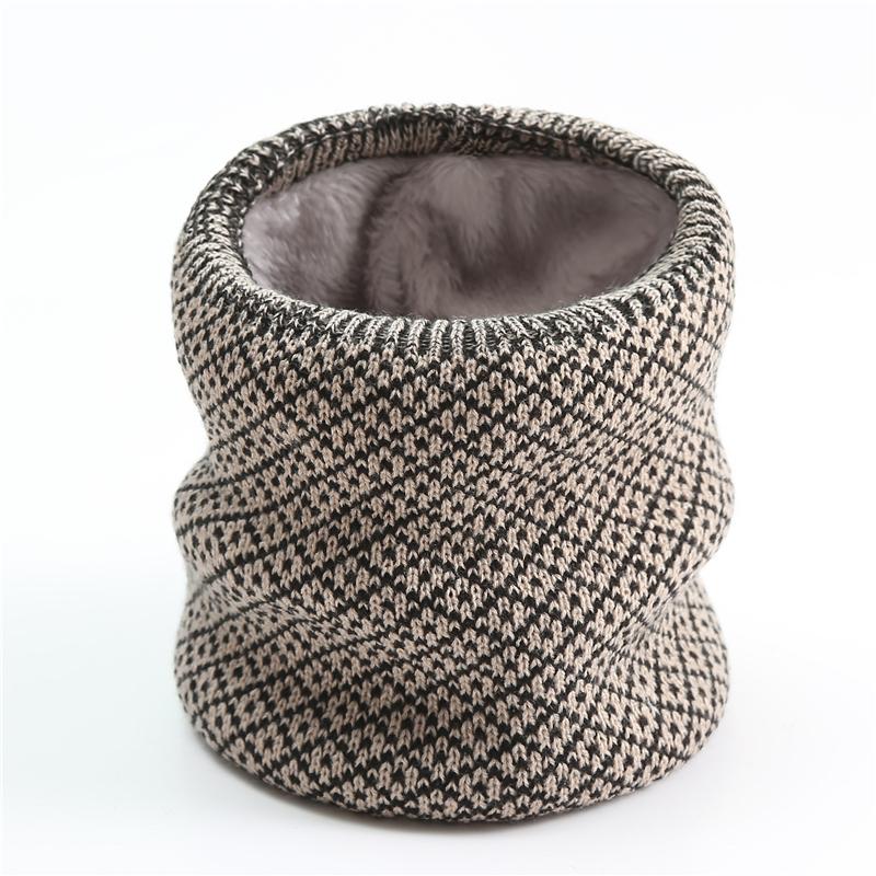

Scarves Unisex Knitted Neck Scarf Ring Snood Winter Women Collar Men Thick Outdoor Face Cover Bandana Fur Cotton Scarfs