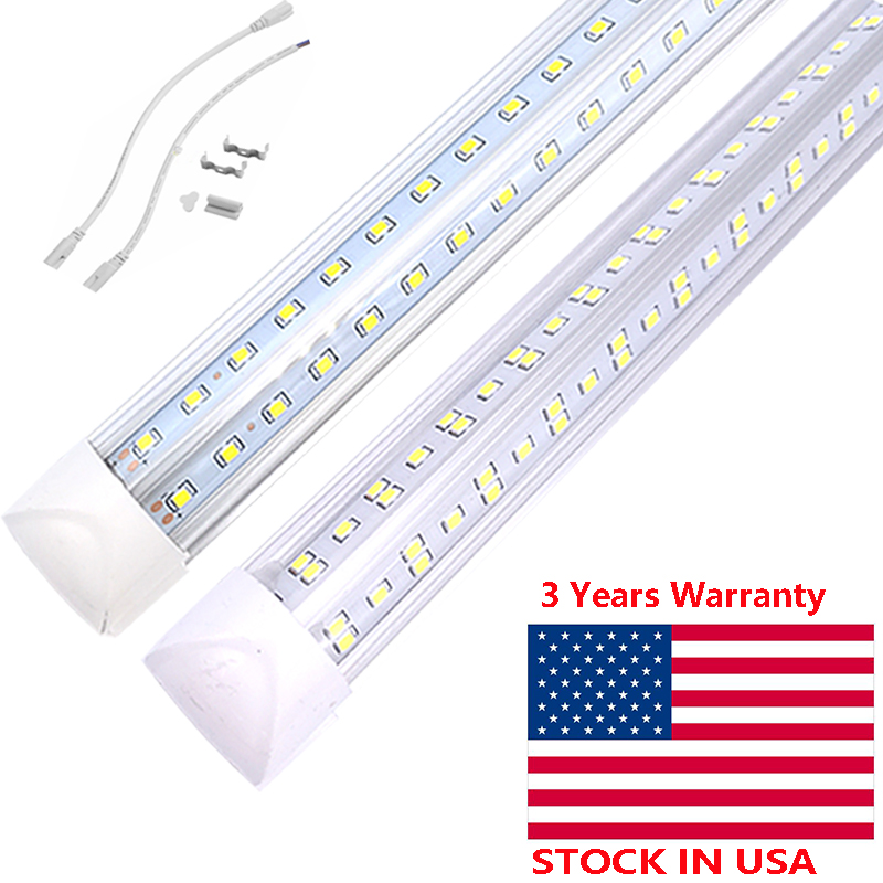 

2FT LED Light Tube - 18W lamp Replacement T8 T10 T12 Fluorescent Bulb, 30W Equivalent, 1120Lm, Daylight White, Double Ended Power, Clear Cover