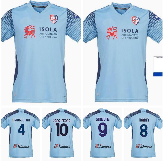 

21/22 Cagliari Calcio soccer jerseys 2021 2022 godin JOAO PEDRO NANDEZ NAINGGOLAN MARIN Simeone SOTTIL Oliva PAVOLETTI men football shirt, Blue