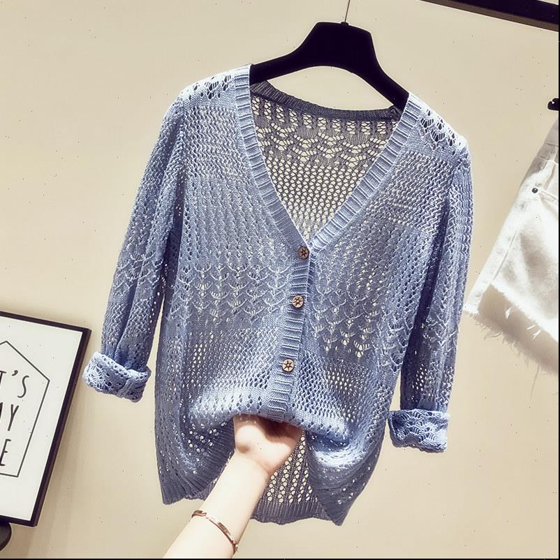 

women sweaters thin ice silk knitted cardigan hollow fairy loose summer dress short sunscreen clothes overfire cec, White;black