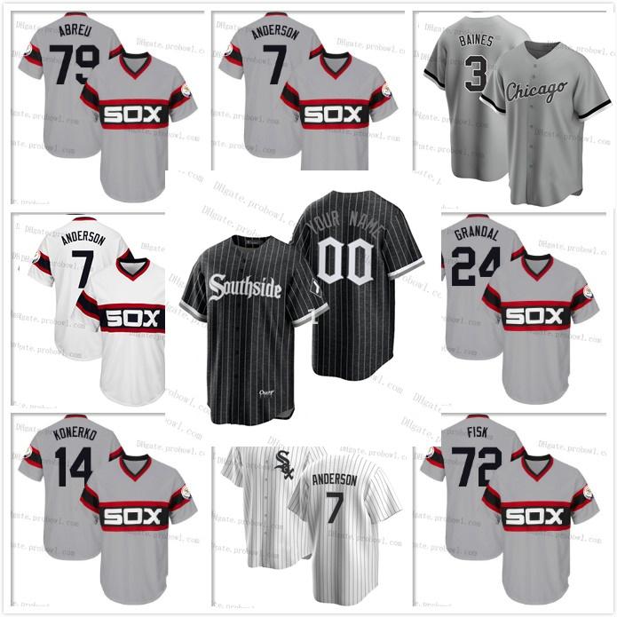 

2021 Chicago Tim Anderson White Sox Southside 1983 NK Jose Abreu Carlos Rodon Nick Madrigal Jimenez Yoan Moncada Vaughn Hamilton Jersey Mens/Womens/Youth, Flexbase s-3xl black 2