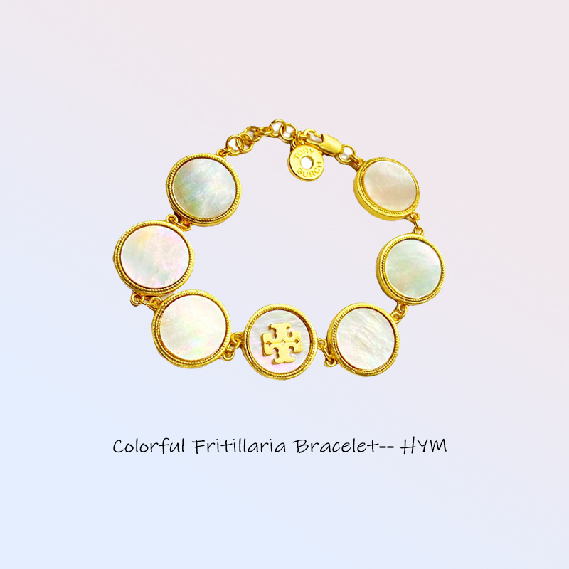 

TB Colorful Fritillaria emerald fashion hoop Bracelet Gift couple, Golden;silver