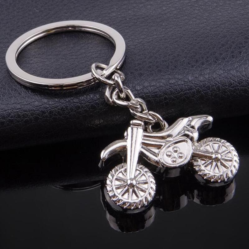 

Keychains Cool Car Key Chain Creative Design Cross-country Motorcycle Shape Ring For Styling Decoration Accesories