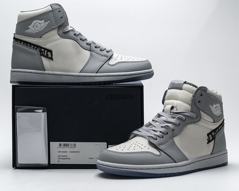 

2021 Top Quality Basketball Shoes 1S Jumpman 1 High Womens Mens White Gray Luxury Design Outdoor Sports Sneakers With, #1