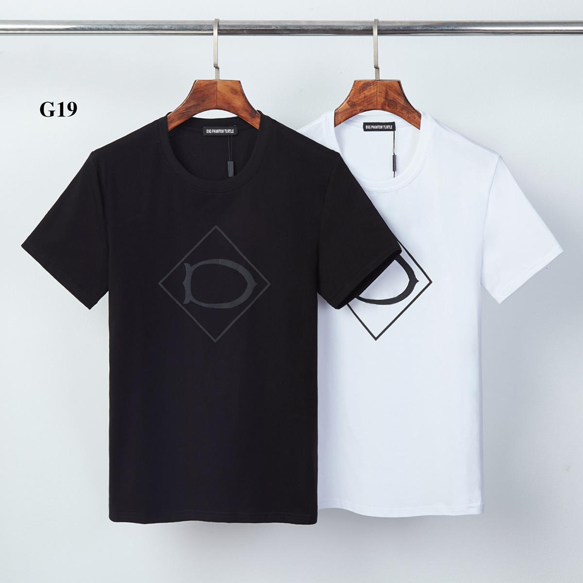

DQ PHANTOM TURTLE 2021SS New Mens Designer T shirt Paris fashion Tshirts Summer Pattern T-shirt Male Top Quality 100% Cotton Top 1231 ZOs, White;black