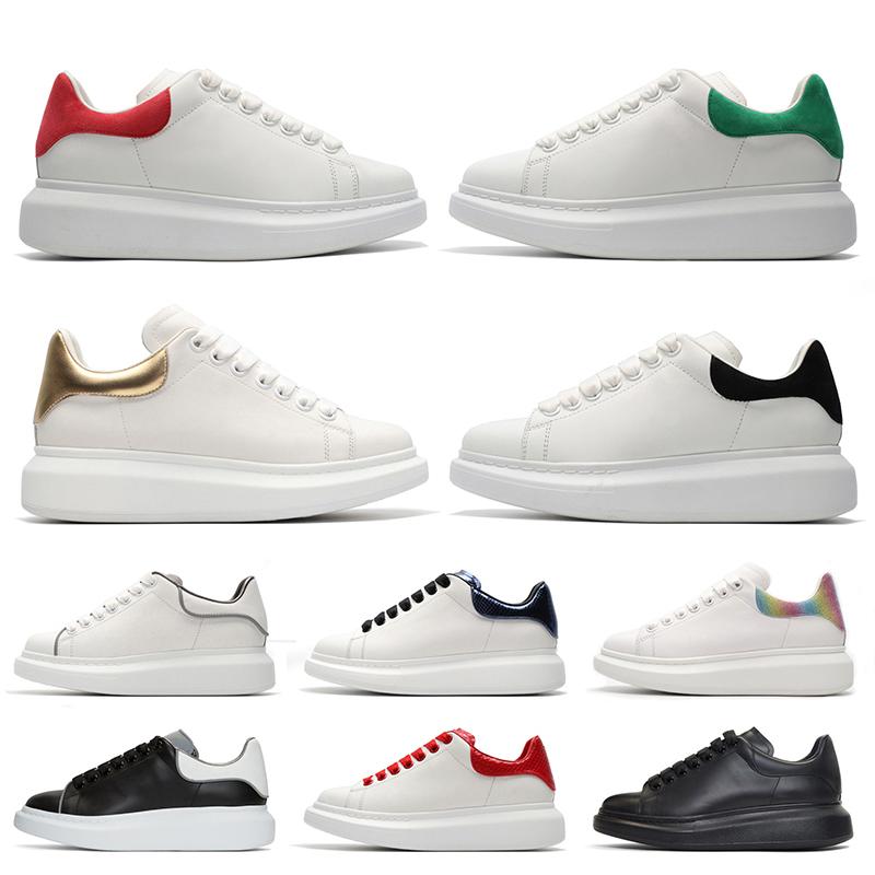 

Top Fashion Leather Women Mens Platform Luxurys Designers Shoes Suede Red Green Gold Black Casual Shoes ACE Vintage Sports Trainers Snea Asq, 1 white reclective