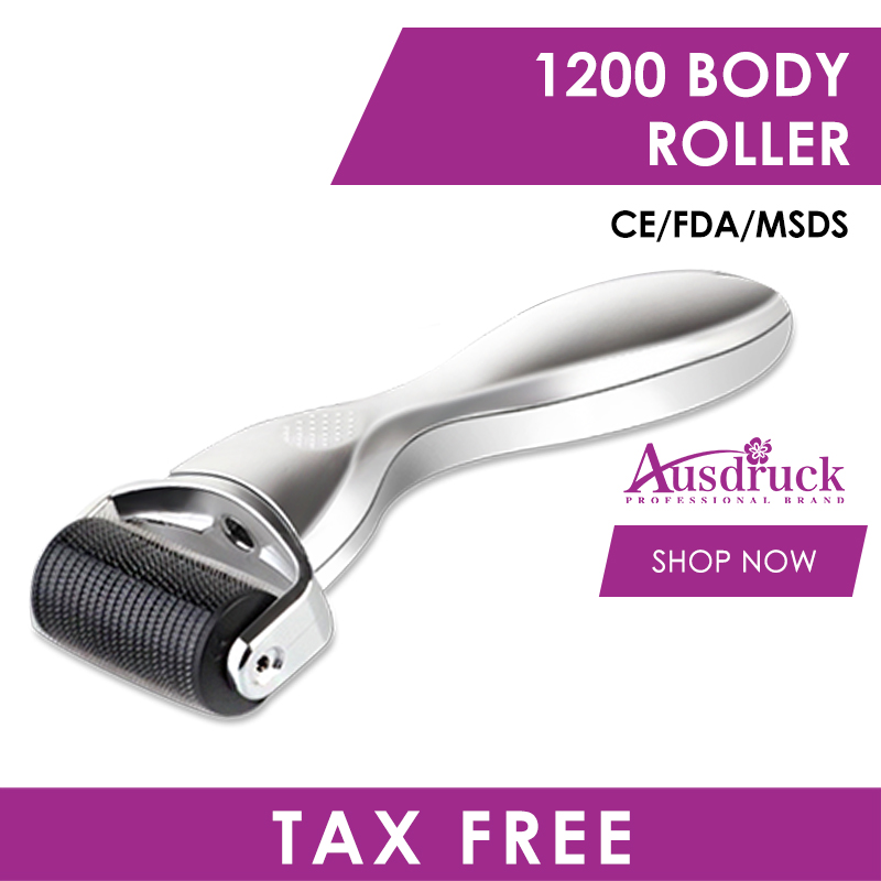 

Mezoroller Facial Body Massage 1200 Titanium Needles Derma Roller Microneedling Therapy for Cellulite Stretch Marks Hair Loss