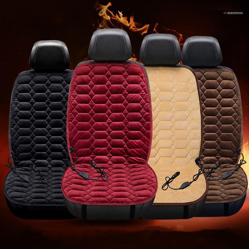 

Car Seat Covers Heating Cushion 12V Heated Auto Cover Plush Heater Winter Warmer Control Temperature Electric Pad1