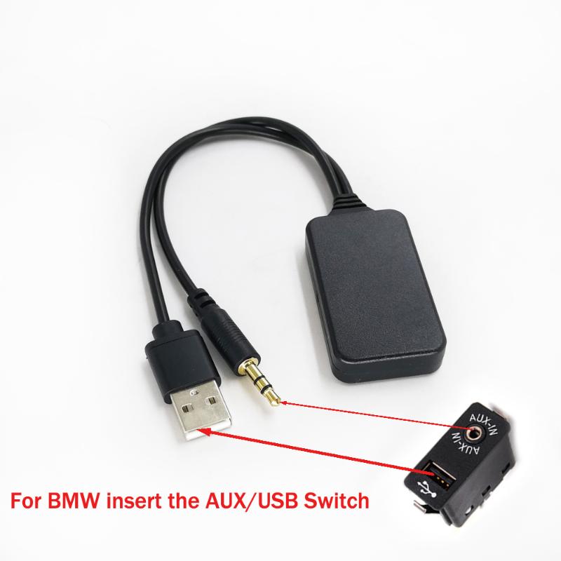 Pièces 3.5MM pour récepteur Bluetooth sans fil de voiture Bluetooth5.0 noir E90 E91 E92 E93 accessoires Auto