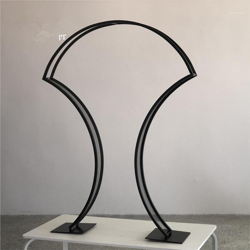 

Party Decoration Wholesale Wedding Home Centerpieces Black Color Square Metal Flower Frame Backdrop AB0003