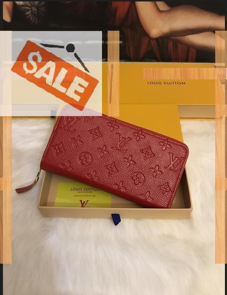 

1-17 LOUIS 1 VITTON Single zipper WALLET the most stylish cards and coins men leather purse card holder women wallet