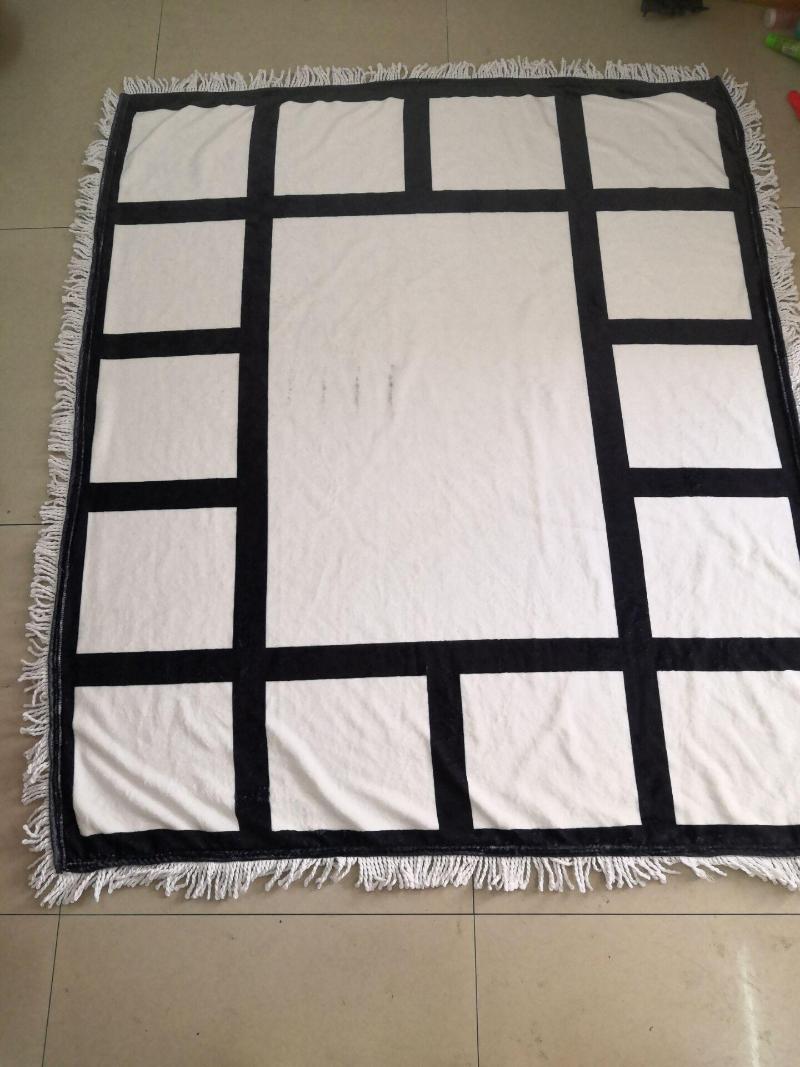 

Blankets Plaid Sublimation Blanks Blanket With Tassels 9 15 20 Grids Mat Heat Transfer Printing Sofa Throw Bla