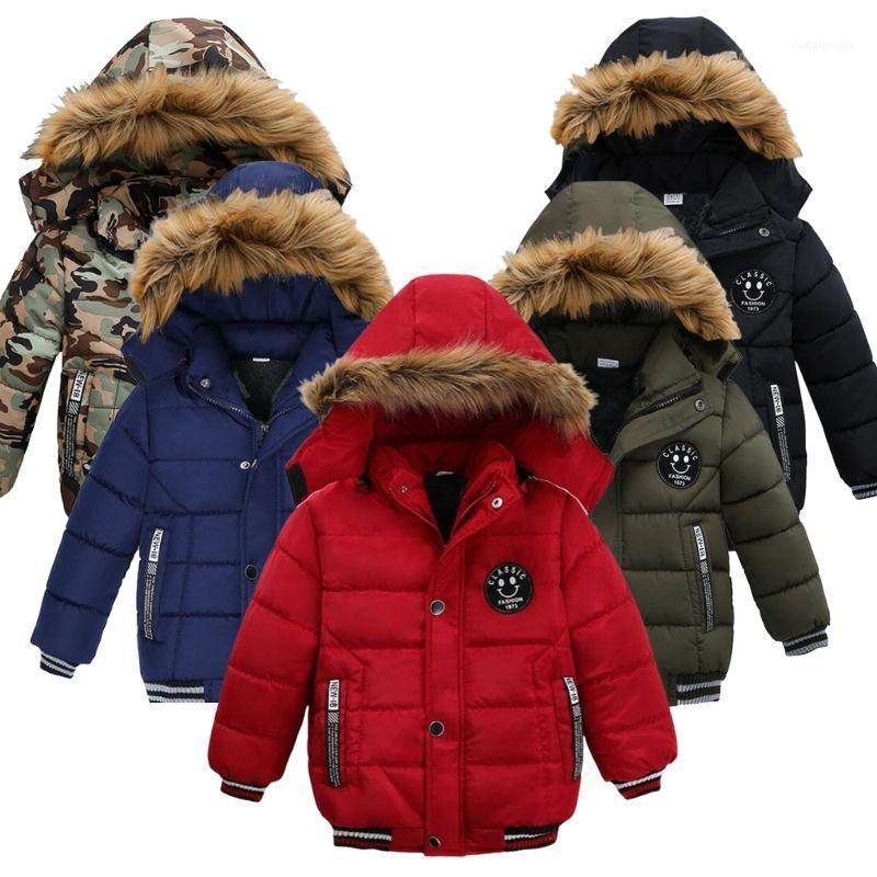 

Jackets 2-6Y Toddler Baby Boys Russian Winter Jacket Hooded Thick Warm Down For Children's Outerwear Fur Storm Coats Kids Clothes1, Picture blue