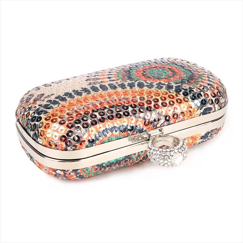 

wedding dress bag women clutch purses knuckle rings sequins evening party bride wallet day rhinestone makeup