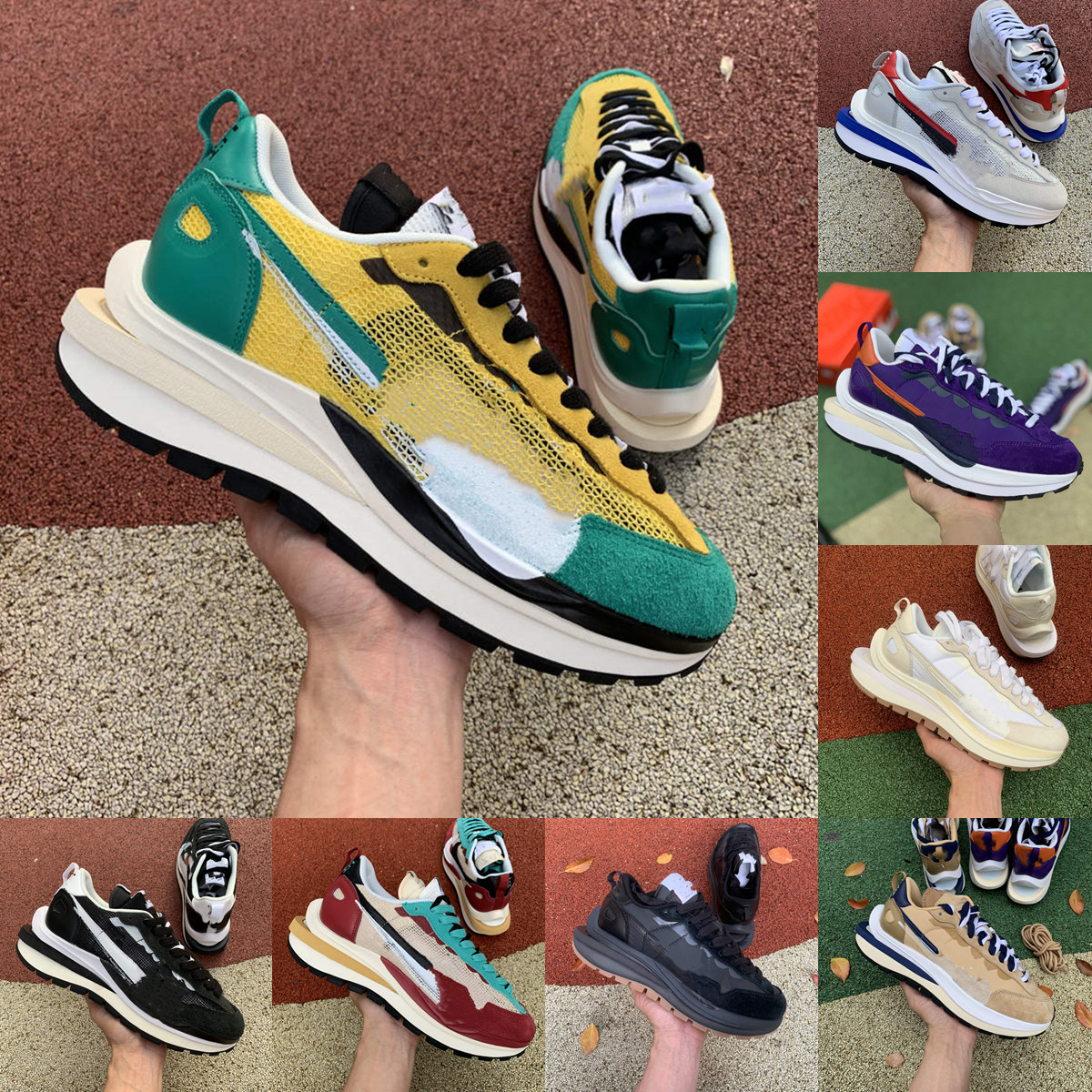 

2021 Sacais Waffle VaporWaffle 3.0 Pegasus Running Shoes Mens Womens Nylon White Black NYC Pigeon Fragment Chunky Varsity Blue LDV Gusto Trainers Men Sports Sneakers, Original shoe box