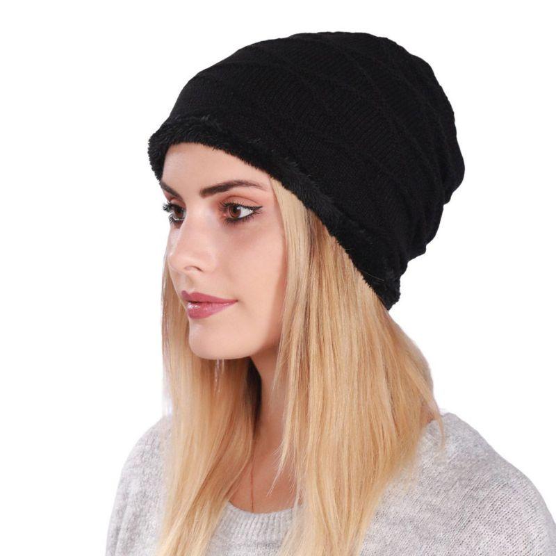 

Beanies Men Women Winter Hat Ski Slouchy Cap Skull Wool Warm Oversize AZXS1