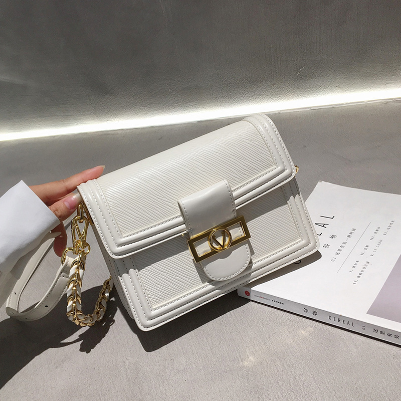 

new handbags hong kong leather small square 2021 xia xiaozhong versatile one shoulder messenger bag female organ factory direct sale